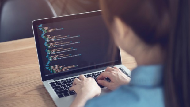 girl coding